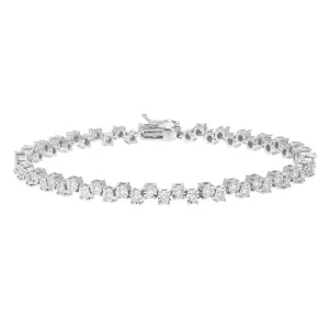 1 cttw Lab Grown Diamond Tennis Bracelet in Silver