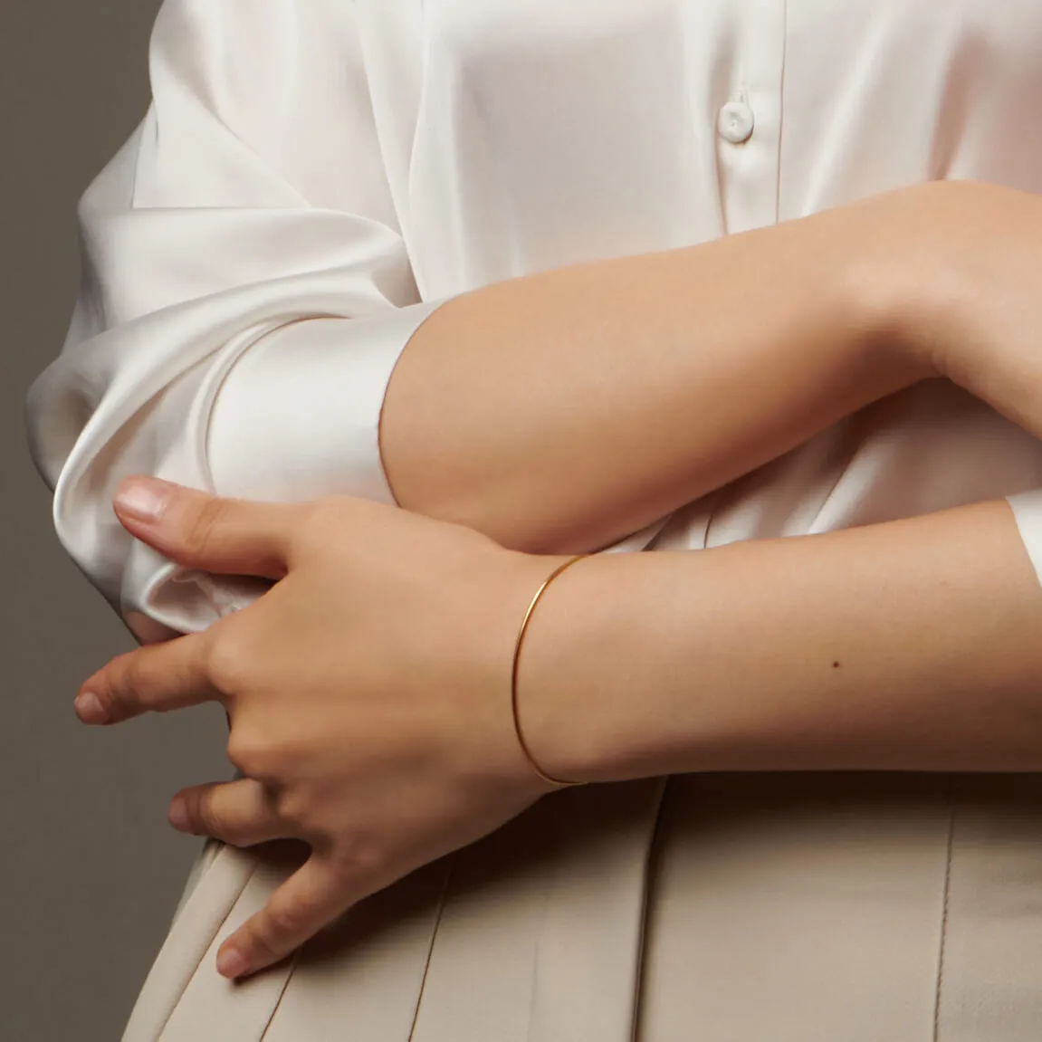 1.2mm Round Snake Bracelet