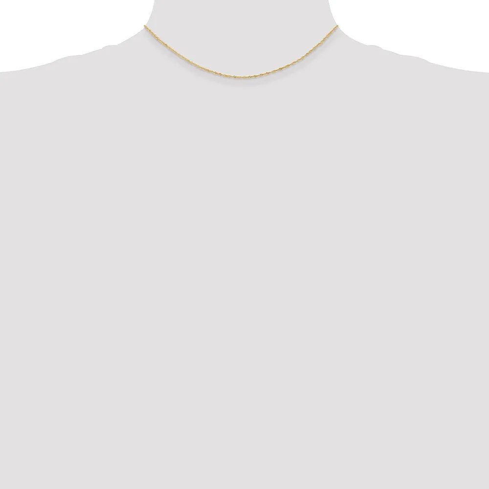 14k 1.10mm Singapore Chain
