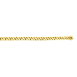 14K Gold 9.1mm Semi-Solid Classic Miami Cuban
