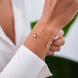 14k Gold Lucky Bracelet