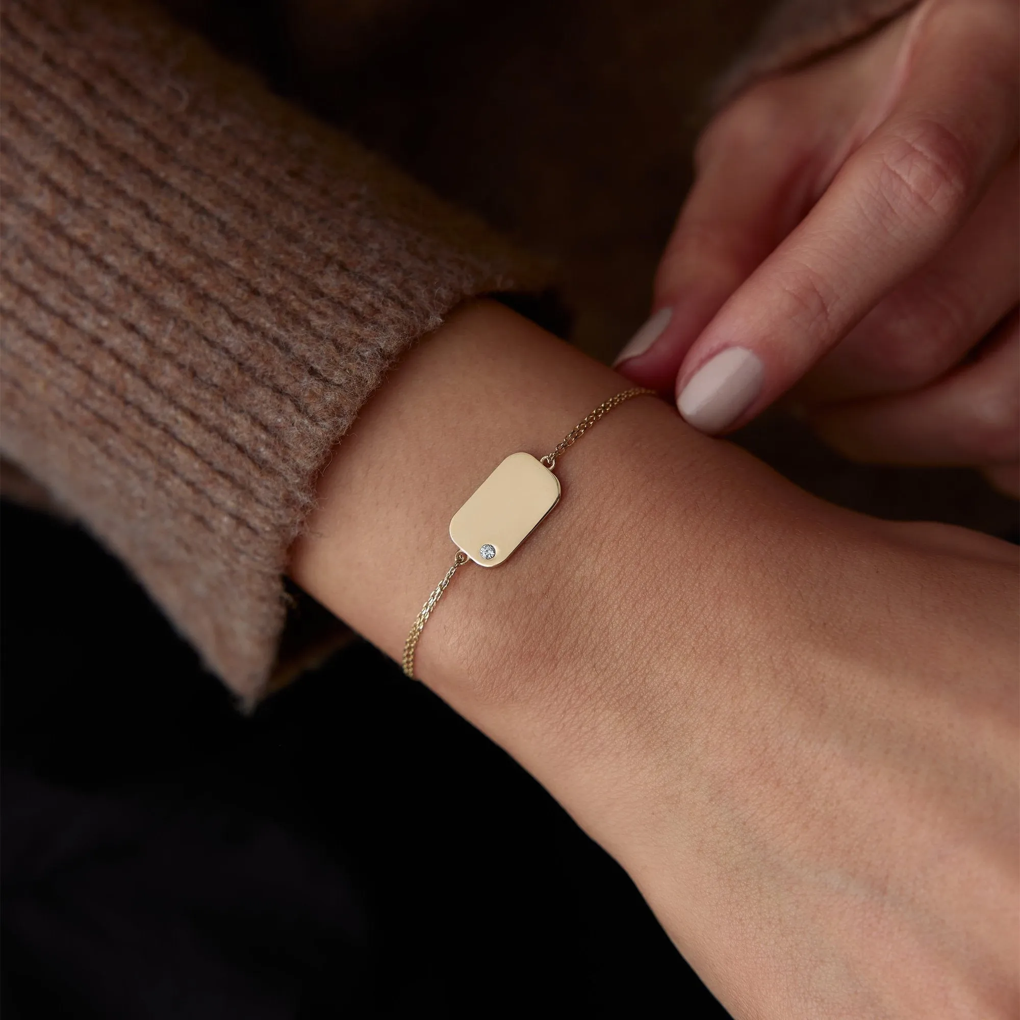 14k Gold Plate Wristband
