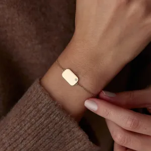 14k Gold Plate Wristband