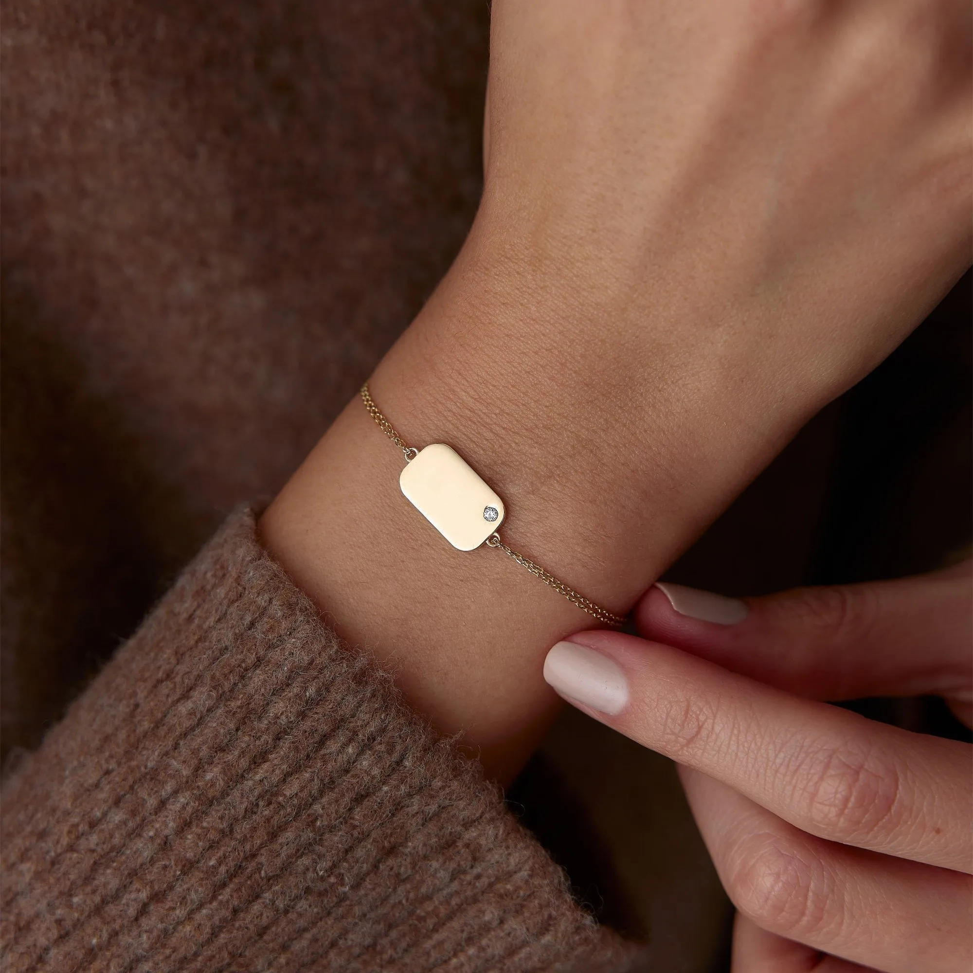 14k Gold Plate Wristband