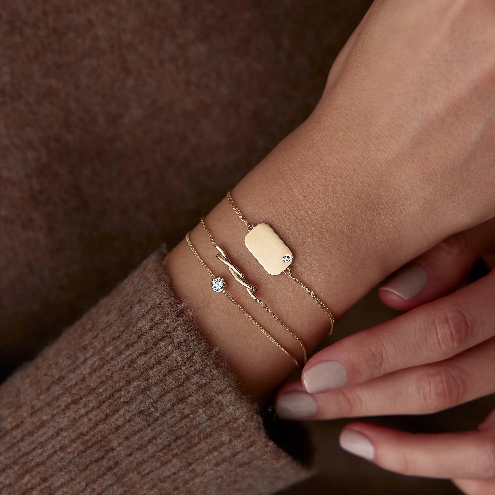 14k Gold Plate Wristband