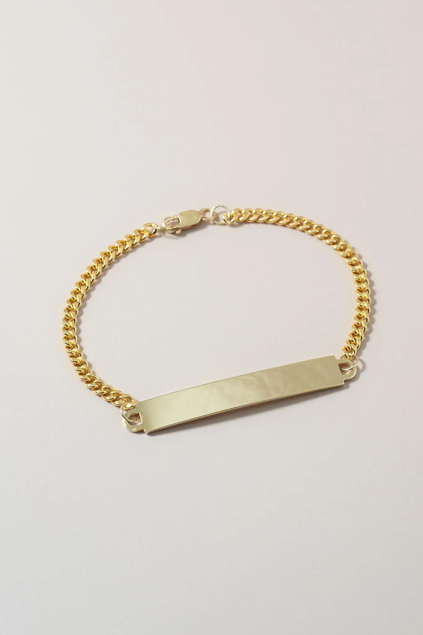 14K Large Bar Cuban Link Bracelet