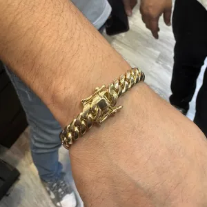 14k Miami SOLID Cuban Bracelet (9.1MM) JTJ™