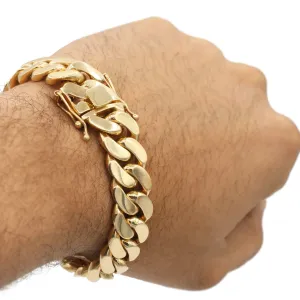 14k Miami SOLID Cuban Brecelet (14.2MM) JTJ™