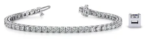 14K White Gold Diamond Tennis Bracelet