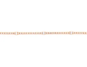 18K Rose Gold Diamond Tennis Bracelet