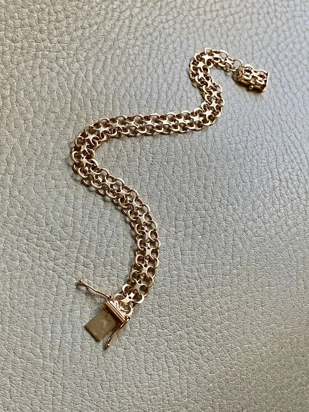 1970 Single row x-link bracelet in 18k gold - Vintage from Köping, Sweden