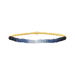 2mm Signature Bracelet with Blue Ombré Sapphire