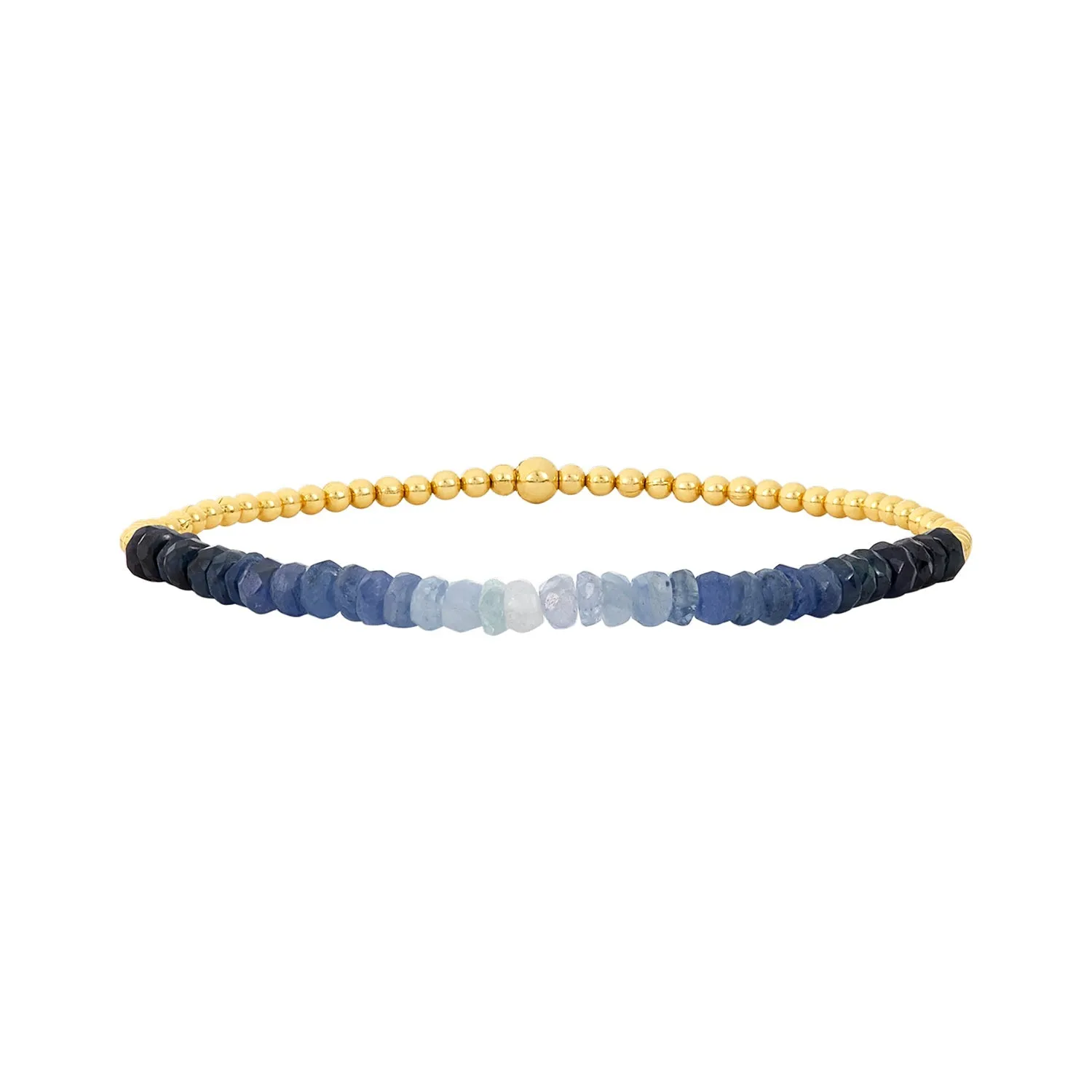 2mm Signature Bracelet with Blue Ombré Sapphire