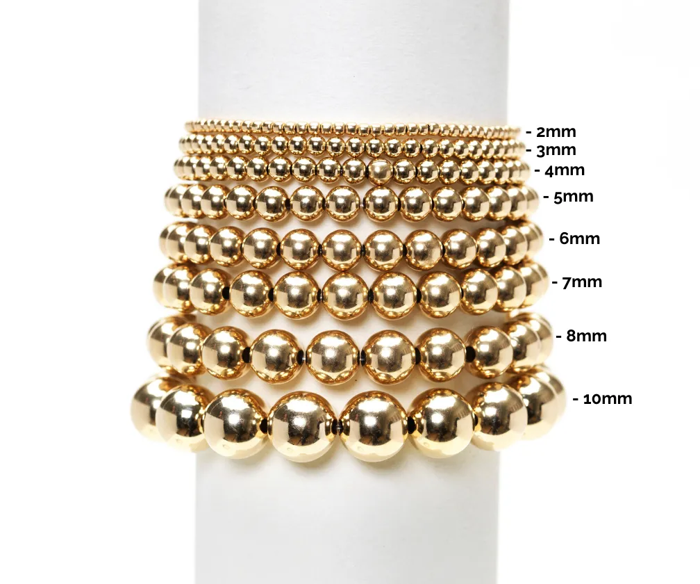 2mm Yellow Gold Bracelet with Mixed Moonstone Space Pattern