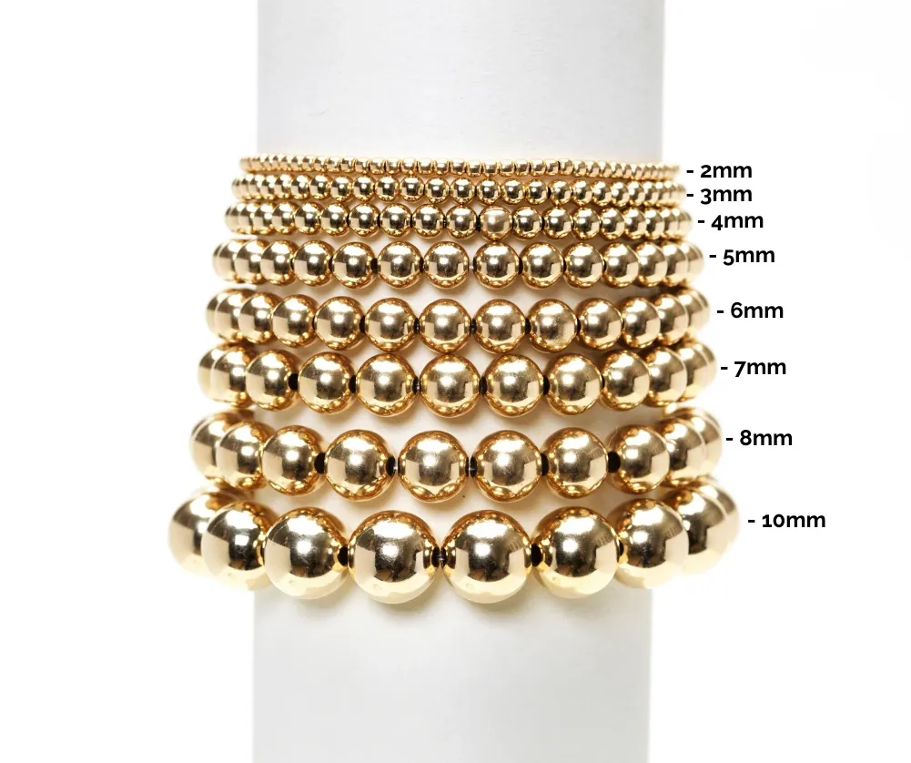 3mm Yellow Gold Filled Bracelet with Orzo Pattern