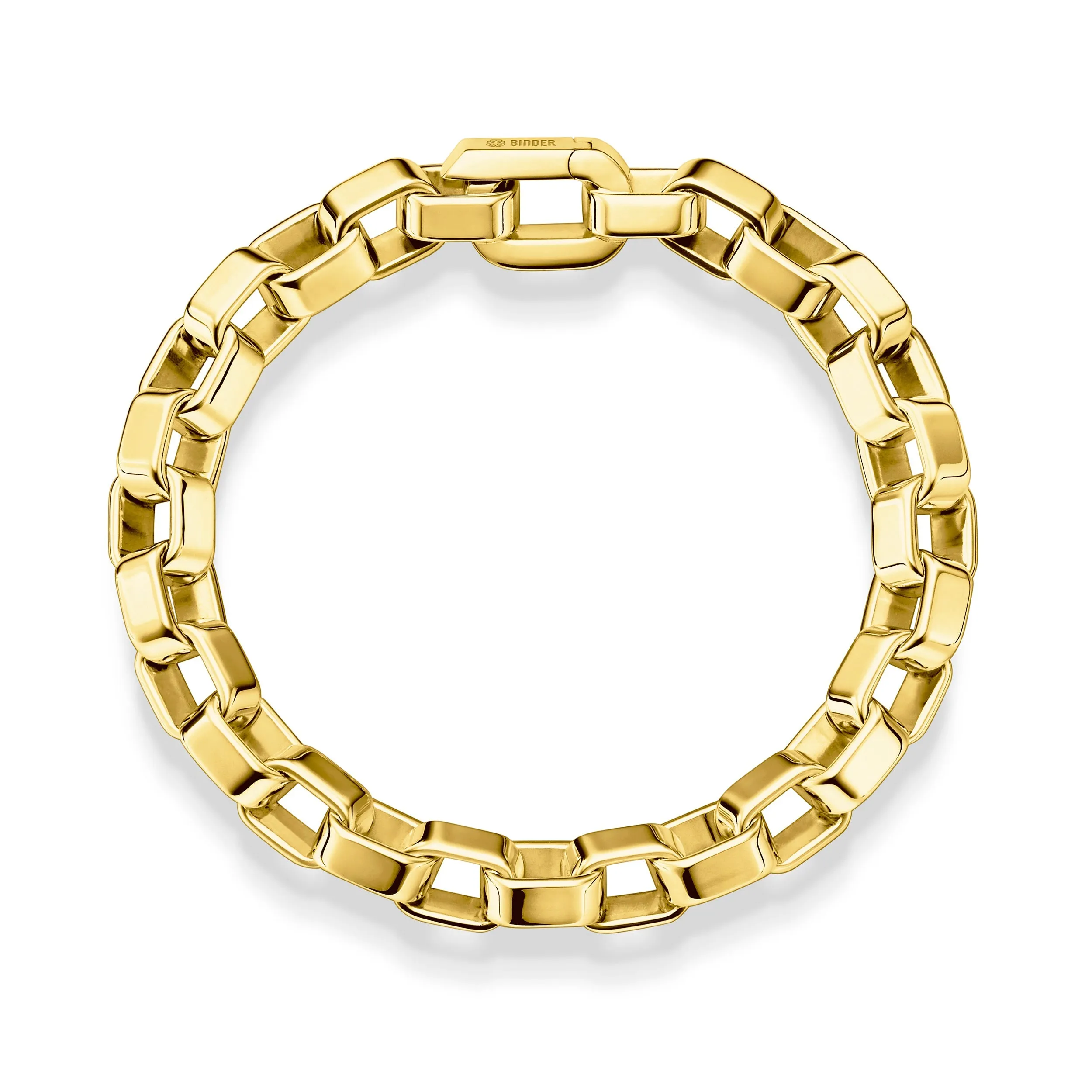 400203 18KT YG Perception Link Bracelet, 18cm