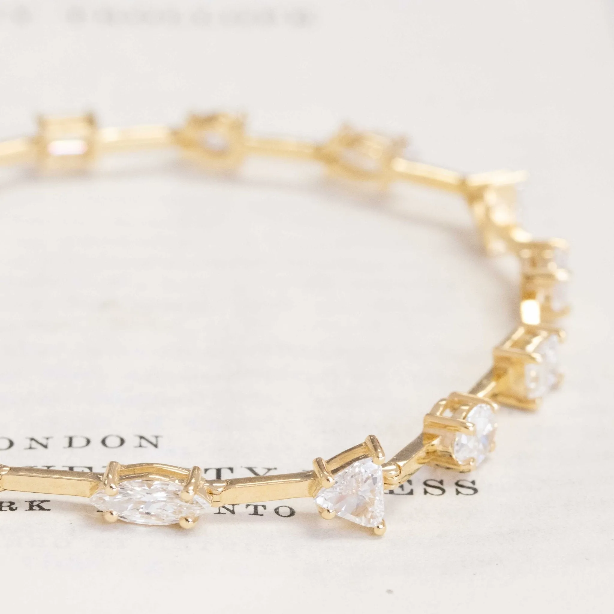 5.00ctw Mixed Cut Diamond Line Bracelet