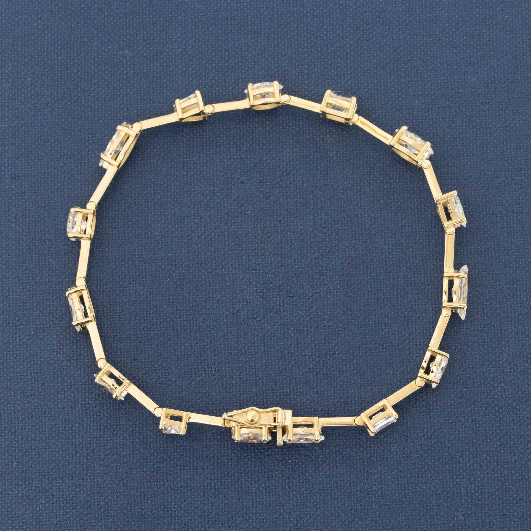 5.00ctw Mixed Cut Diamond Line Bracelet