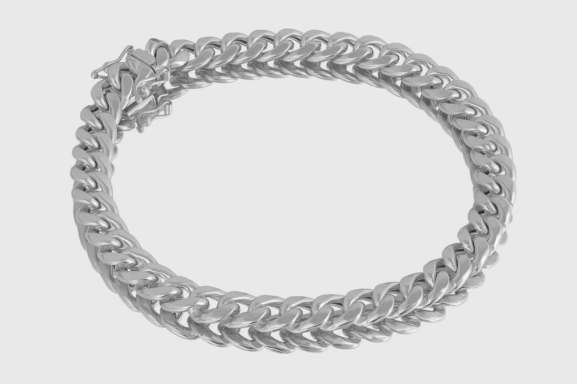 7.5mm Hollow Miami Cuban Gold Bracelet