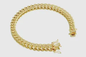 7.5mm Hollow Miami Cuban Gold Bracelet