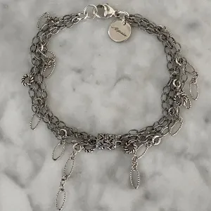 7" Antiqued Silver Askew Fringe Bracelet by Arpaia