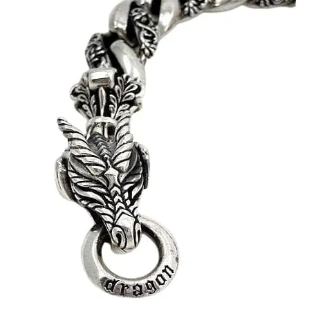 925 Sterling Silver Dragon Griffin Bracelet