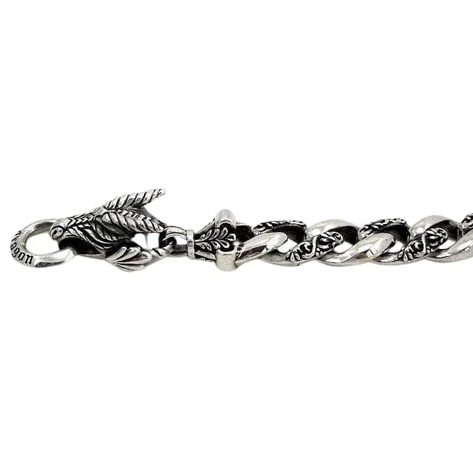 925 Sterling Silver Dragon Griffin Bracelet