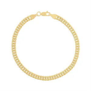9ct Yellow Gold Curb Bracelet 19cm