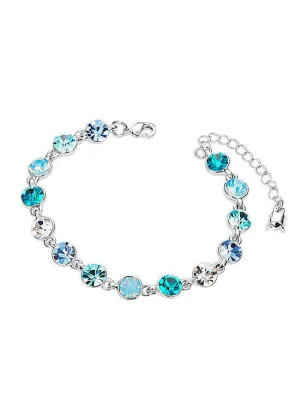 Aquamarine Round Austrian Crystals