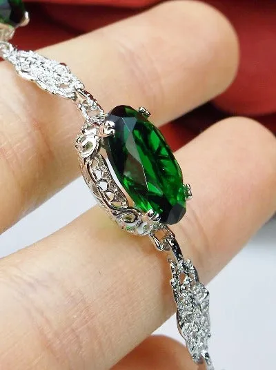 B70, Edwardian Bracelet, Oval Gemstone, Vintage Style Jewelry #B70