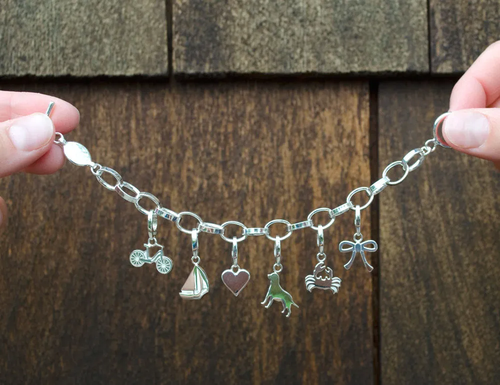 BICYCLE CHARM IN STERLING SILVER