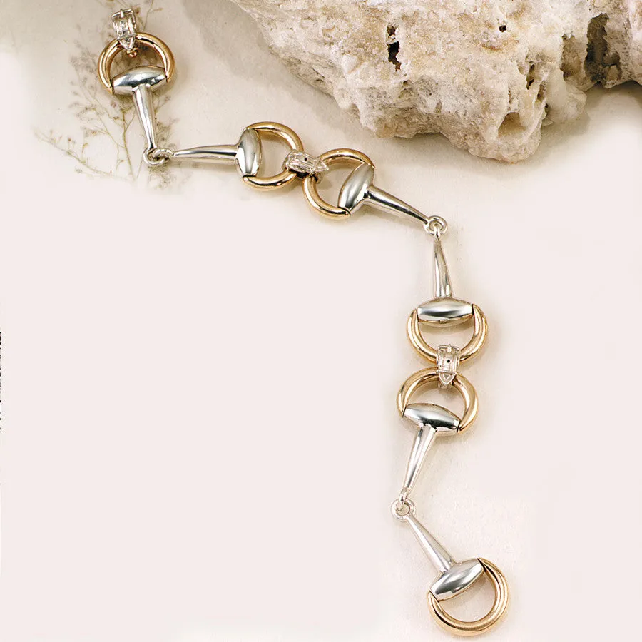 Bit Bracelet, 18k & Sterling Silver - 3 Bits