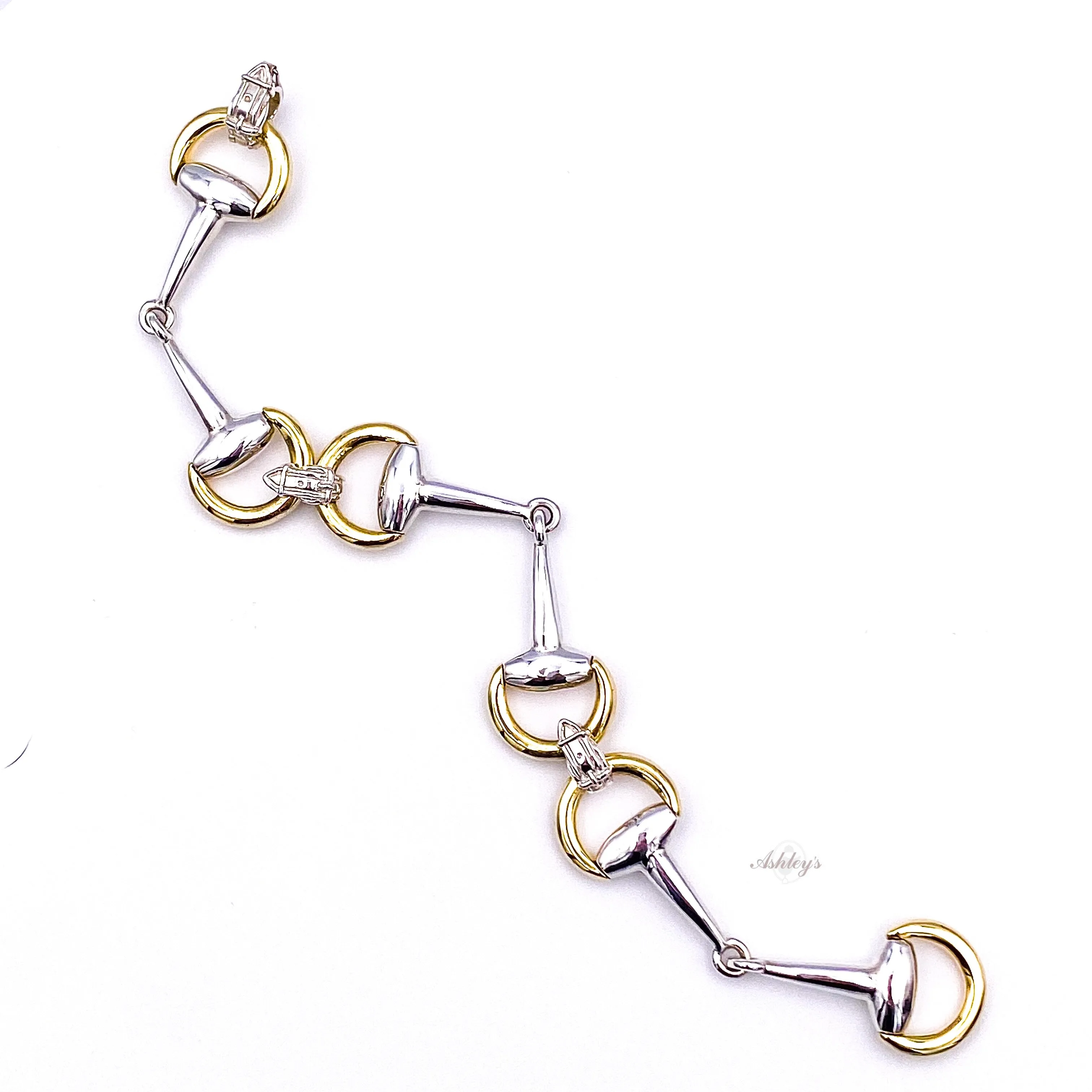 Bit Bracelet, 18k & Sterling Silver - 3 Bits