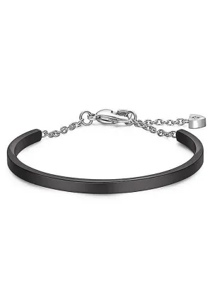 Black Titanium Steel Arch Bracelet