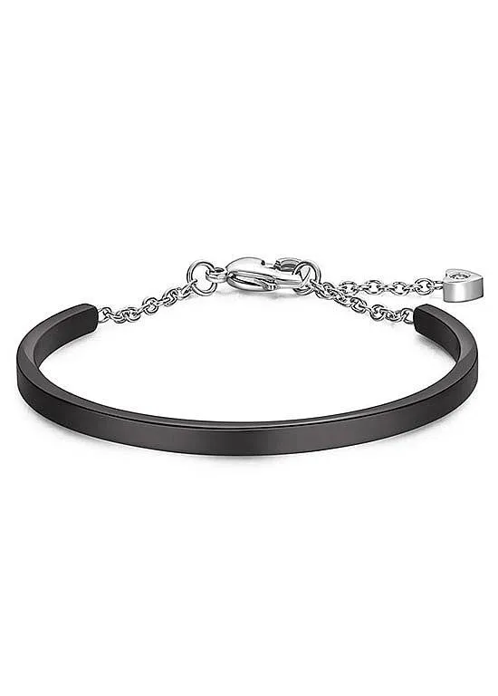 Black Titanium Steel Arch Bracelet