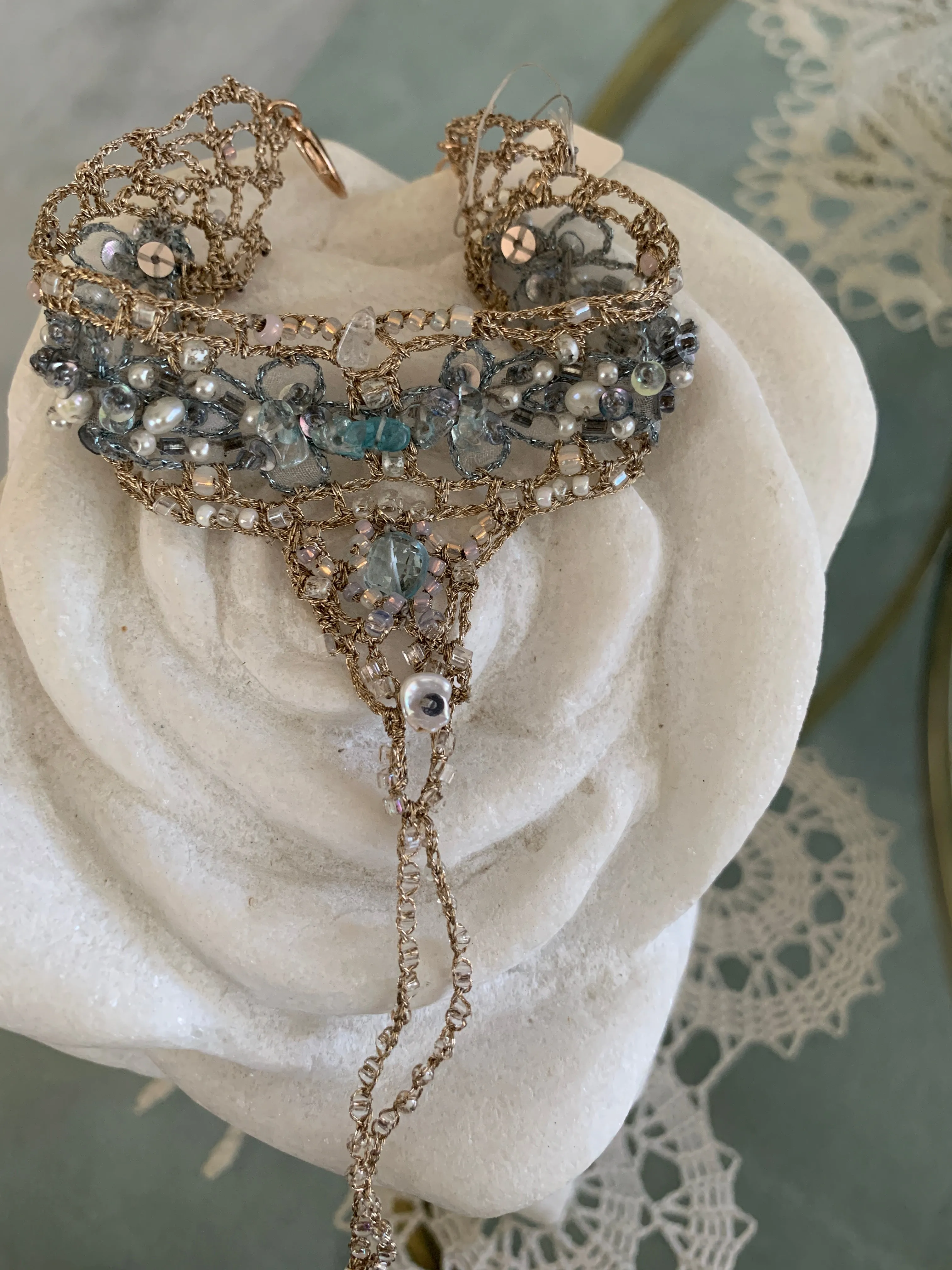Blue Topaz Cuff Bracelet