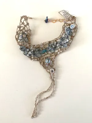 Blue Topaz Cuff Bracelet