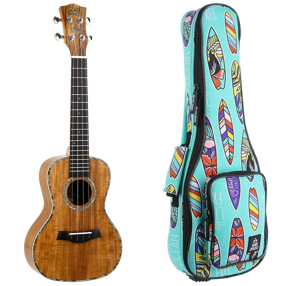 Bondi Ripple Koa Concert Electric Ukulele