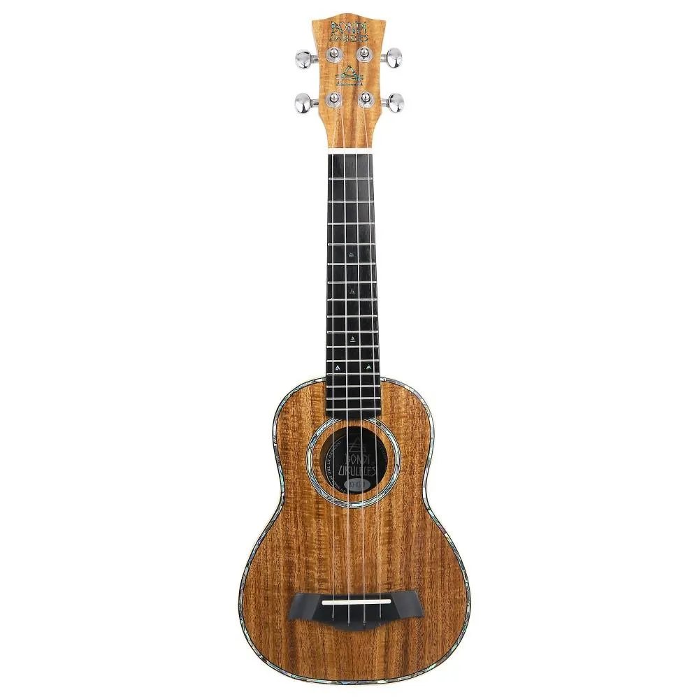 Bondi Ripple Koa Soprano Ukulele - Left Handed