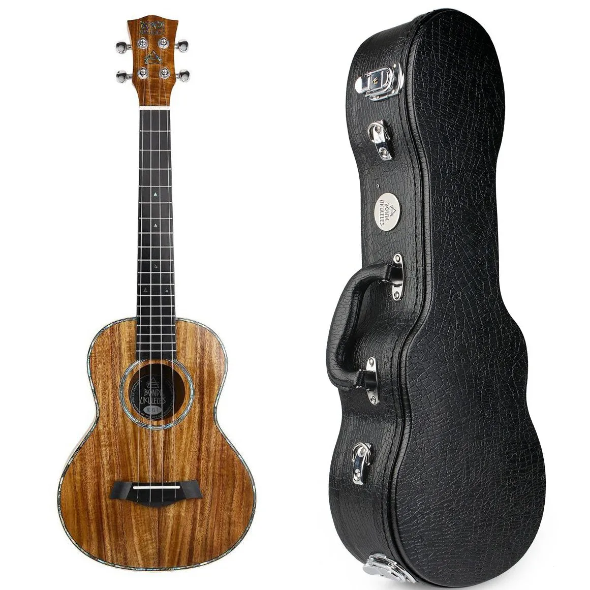 Bondi Ripple Koa Tenor Electric Ukulele Left-Handed