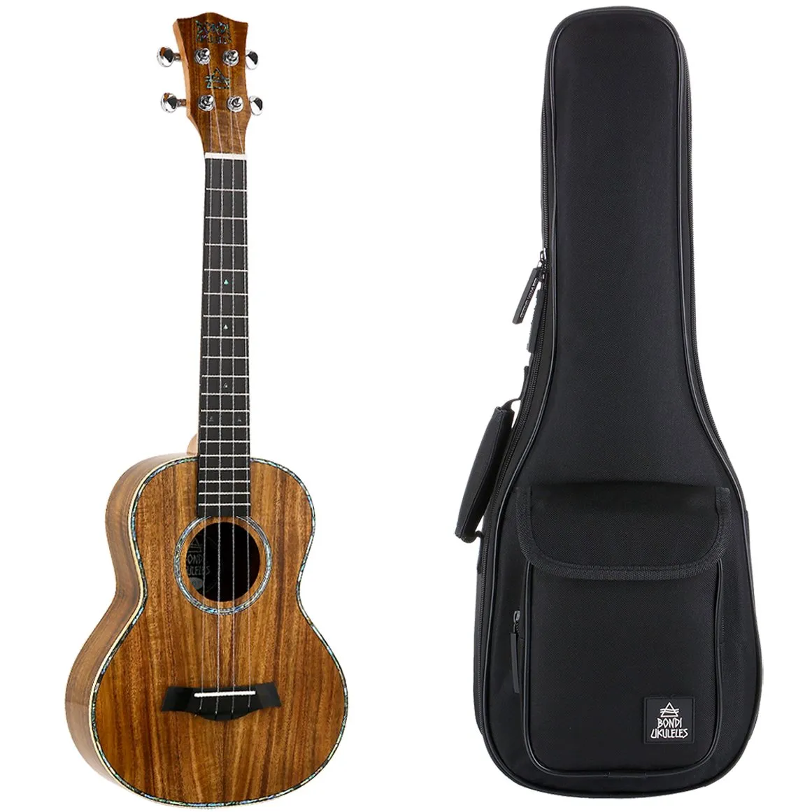 Bondi Ripple Koa Tenor Ukulele Left-Handed