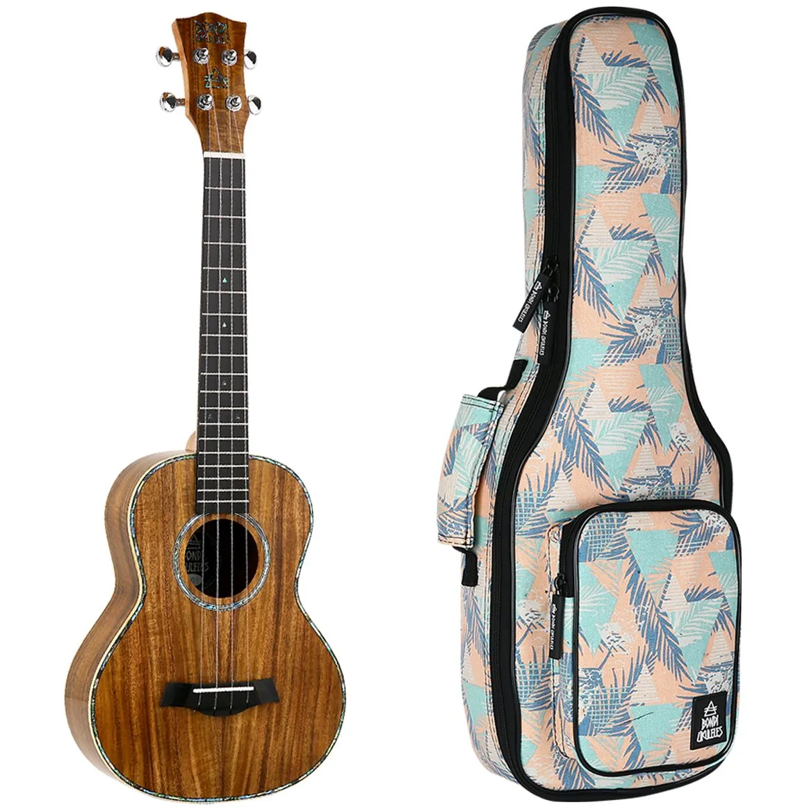 Bondi Ripple Koa Tenor Ukulele Left-Handed