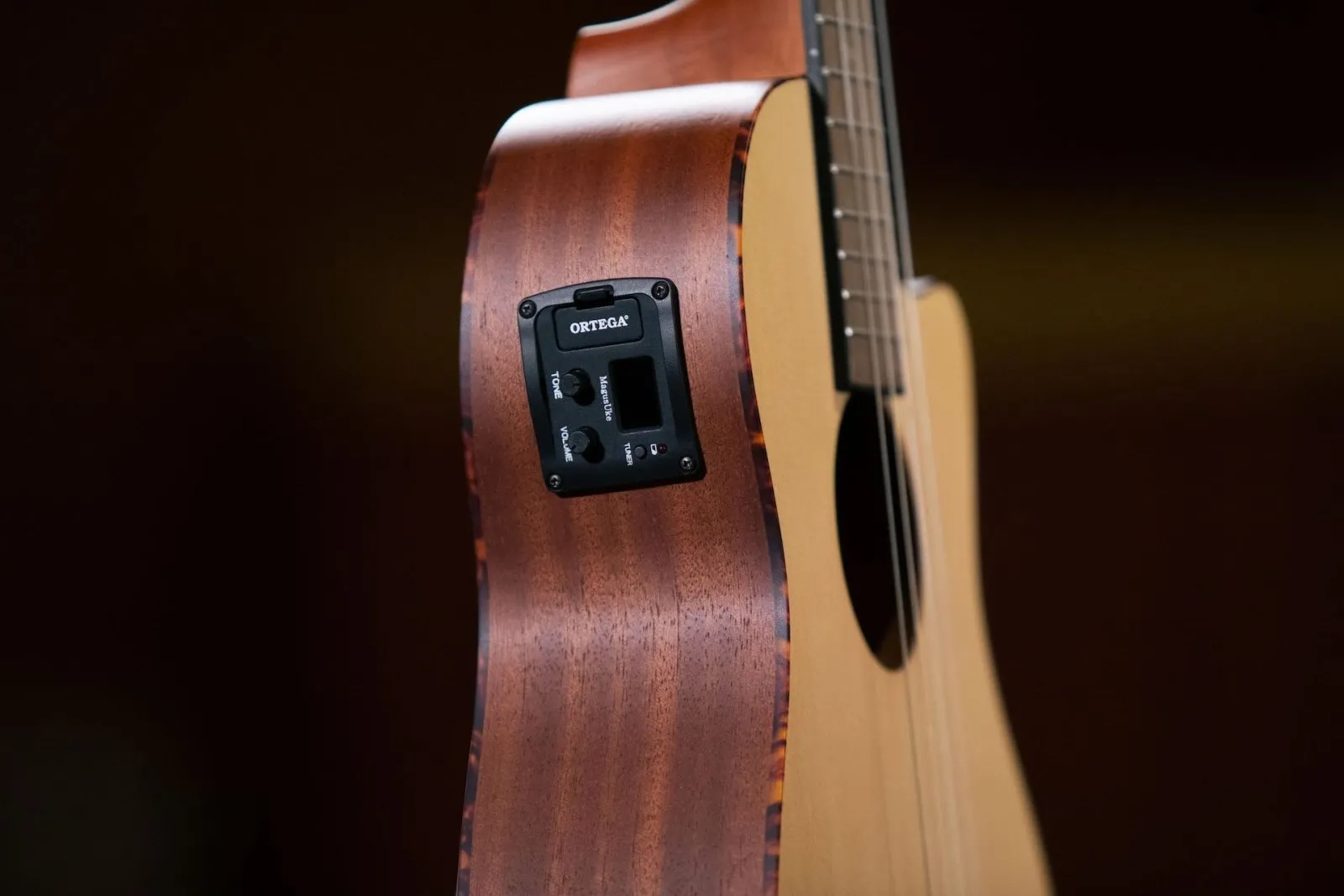 Bonfire Series Baritone Ukulele Spruce / Sapele Natural Acoustic / Electric