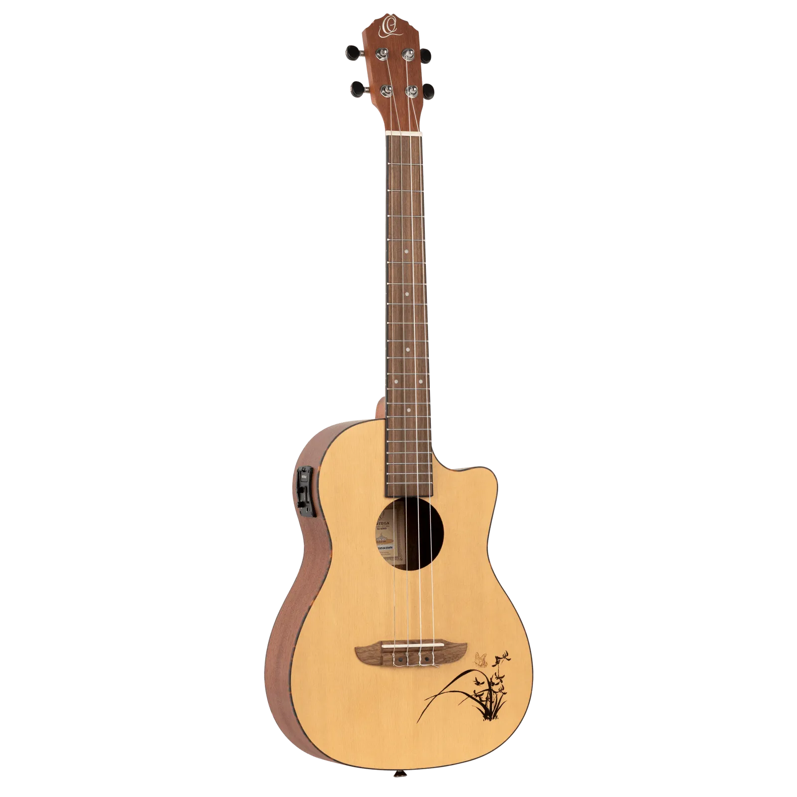 Bonfire Series Baritone Ukulele Spruce / Sapele Natural Acoustic / Electric