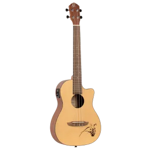 Bonfire Series Baritone Ukulele Spruce / Sapele Natural Acoustic / Electric