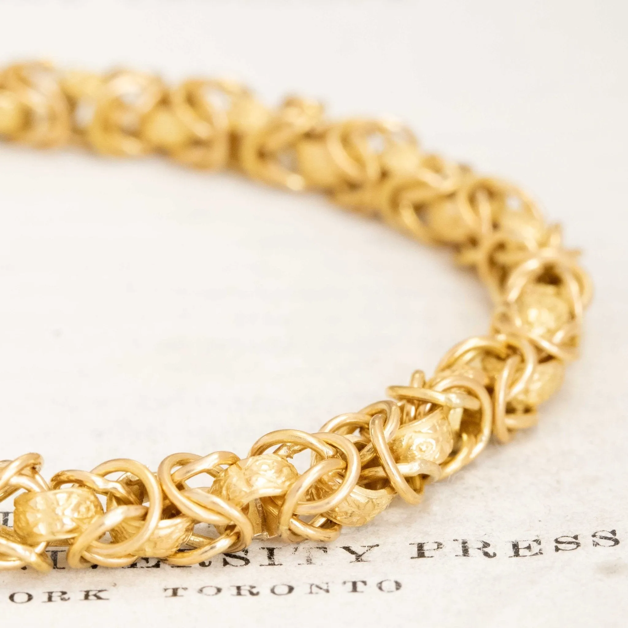 Byzantine Gold Coil Bracelet