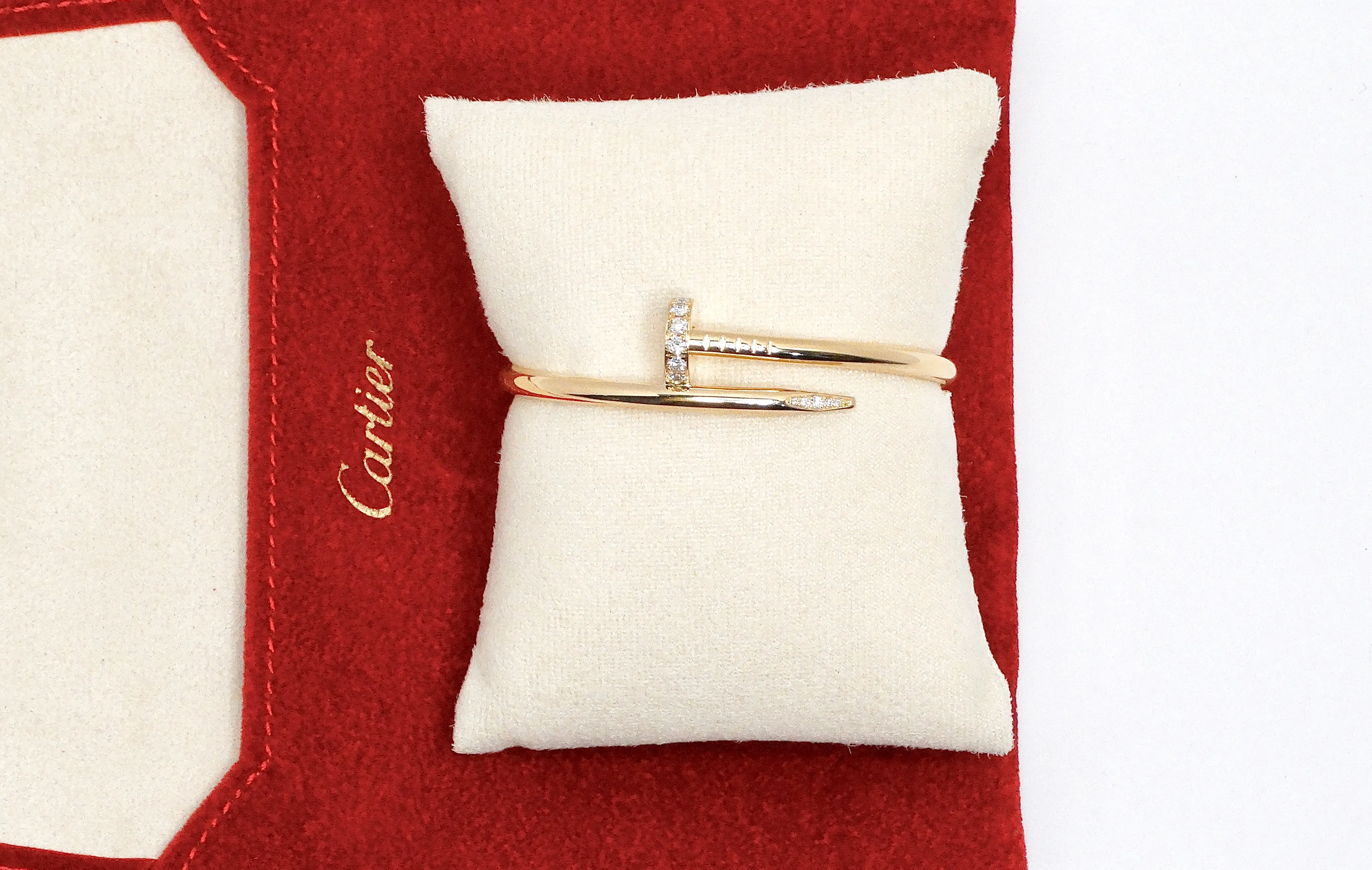 Cartier Juste Un Clou 18k Gold & Diamond Bracelet