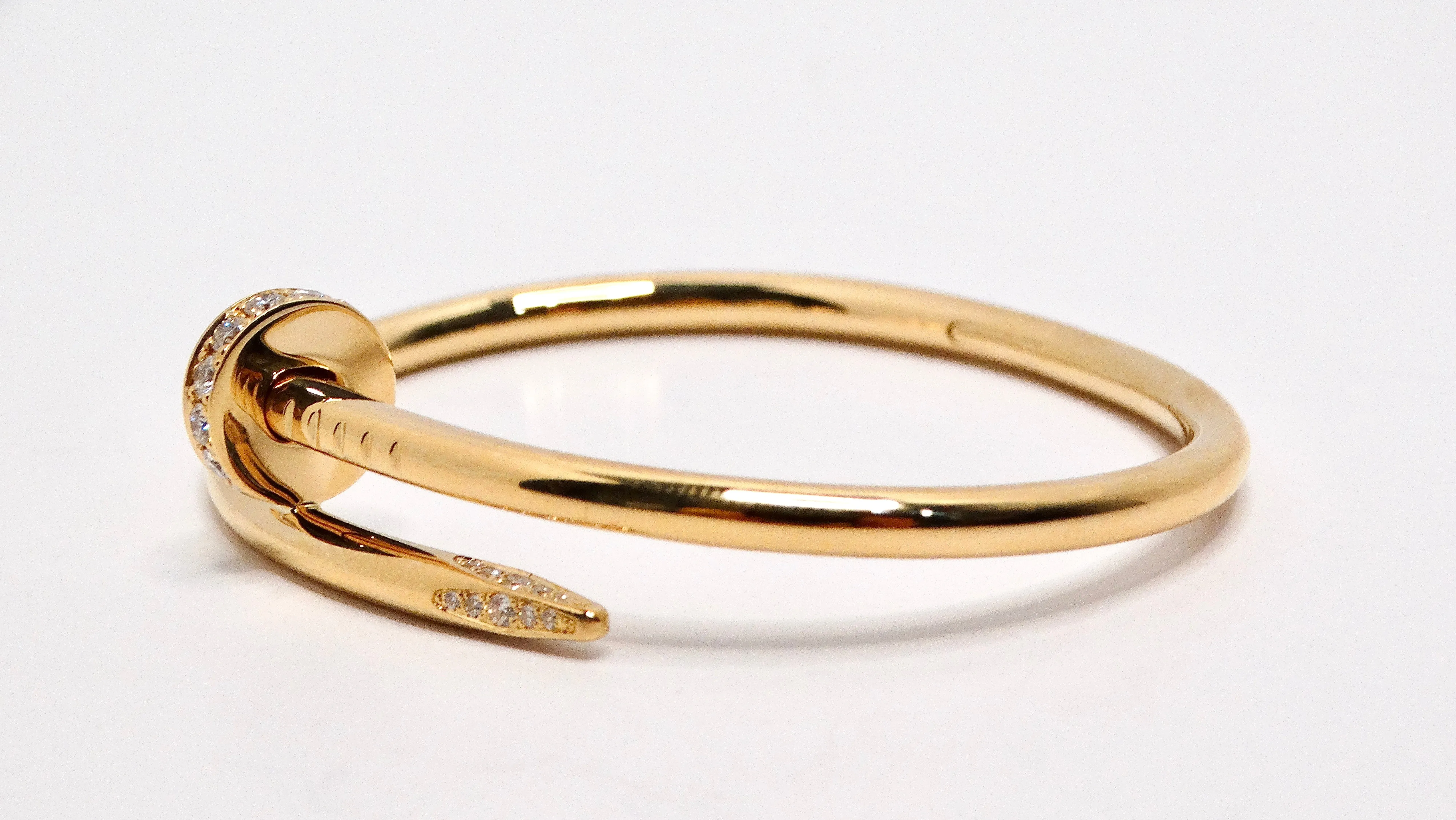 Cartier Juste Un Clou 18k Gold & Diamond Bracelet