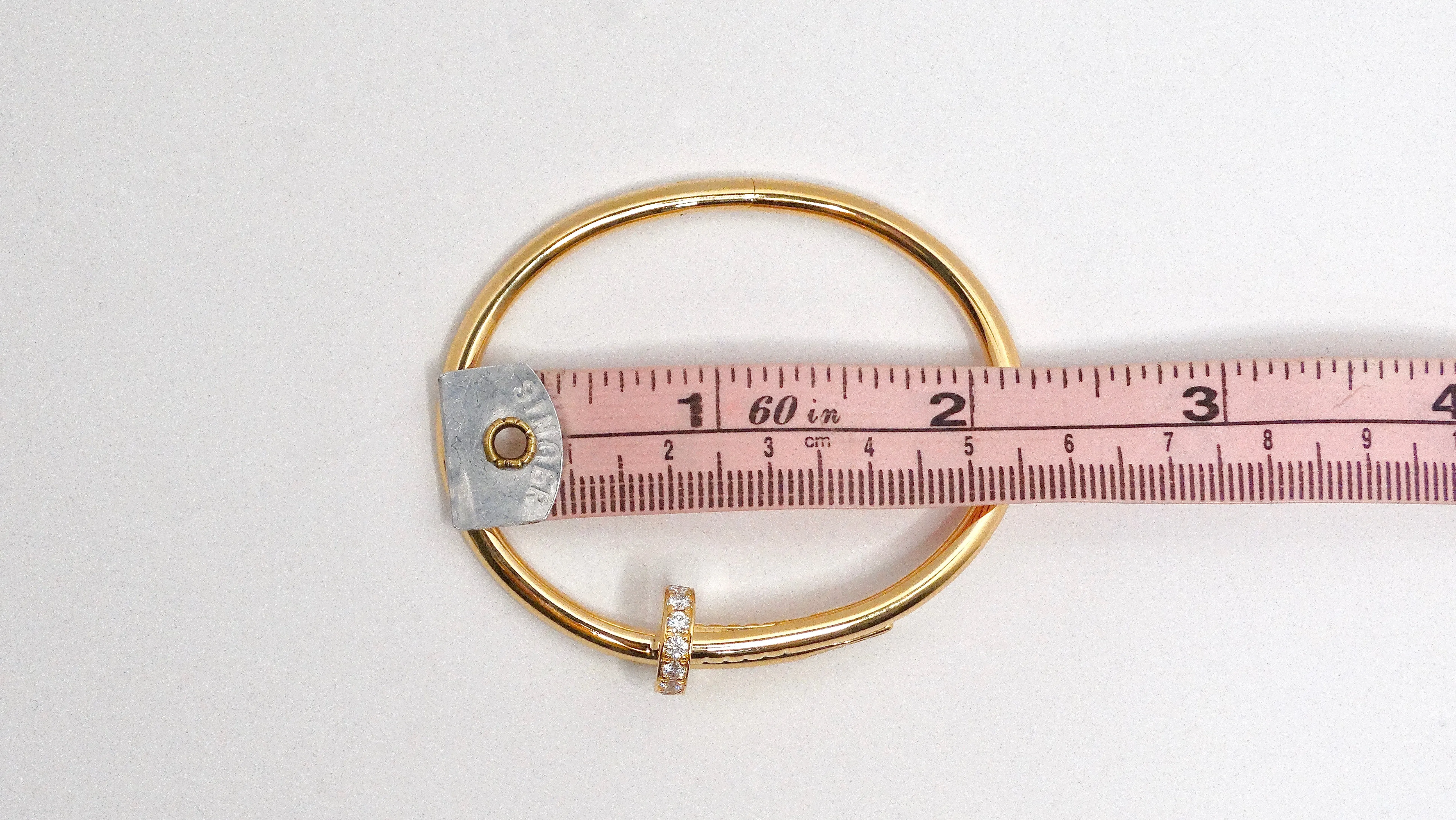 Cartier Juste Un Clou 18k Gold & Diamond Bracelet