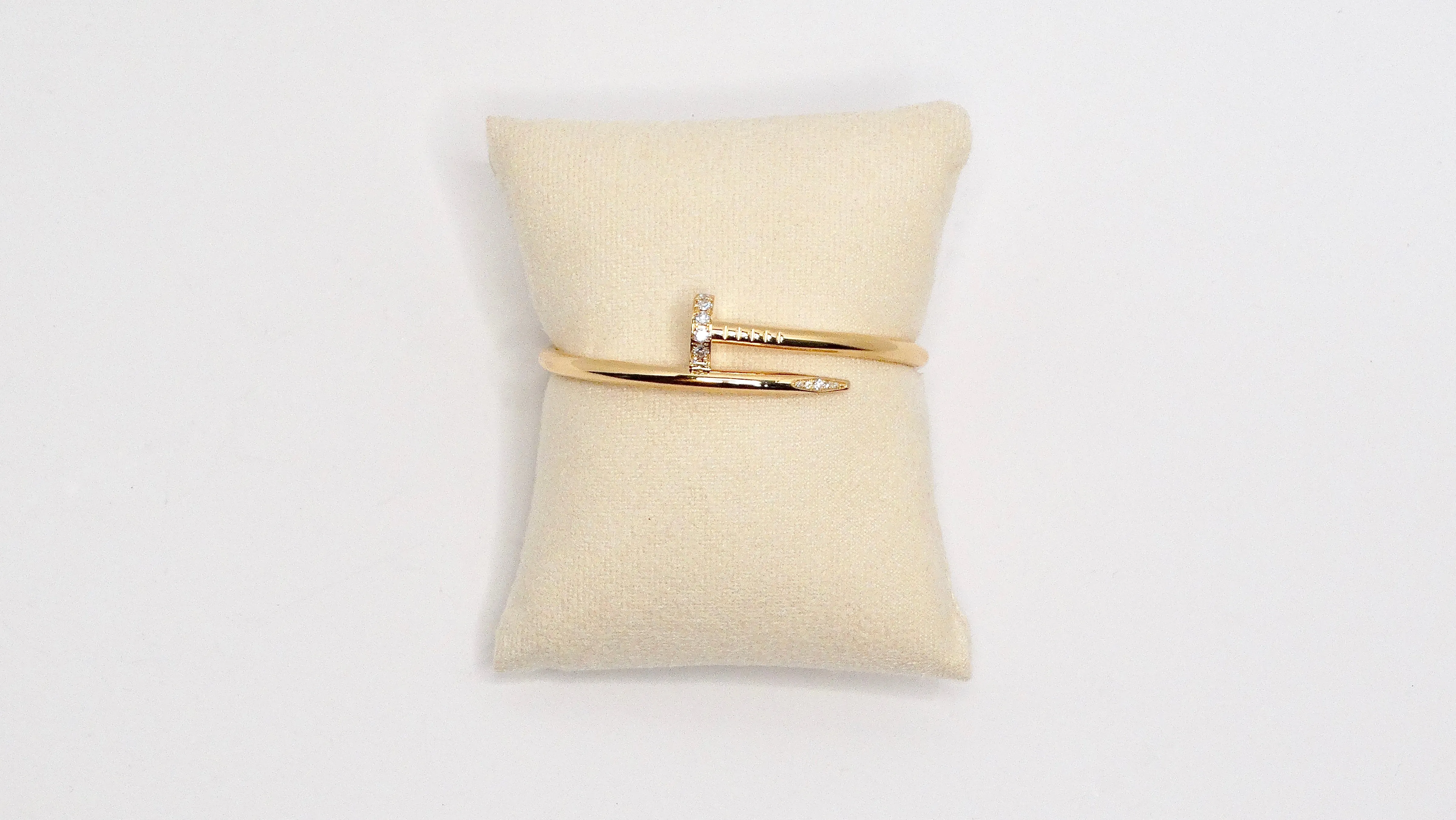 Cartier Juste Un Clou 18k Gold & Diamond Bracelet